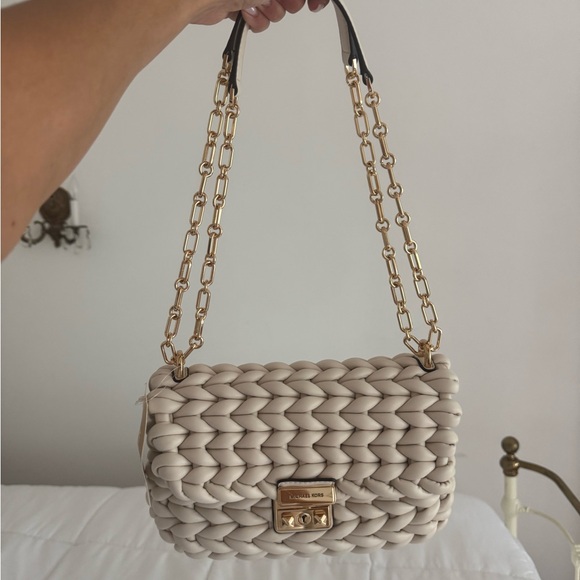 NWT MICHEAL KORS Tribeca Large Hand-Braided Shoulder Bag - Picture 6 of 13